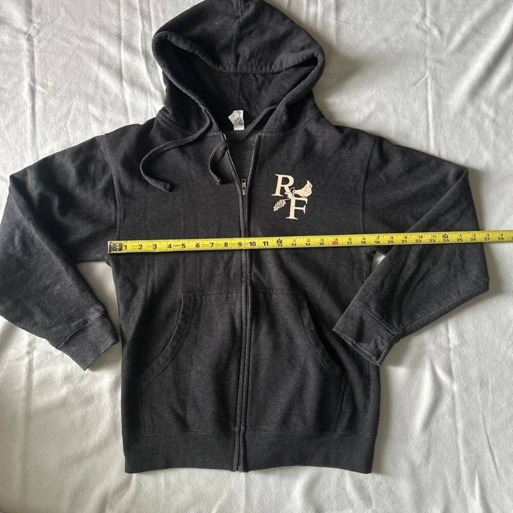flower graphic Black and Grey Hoodie
